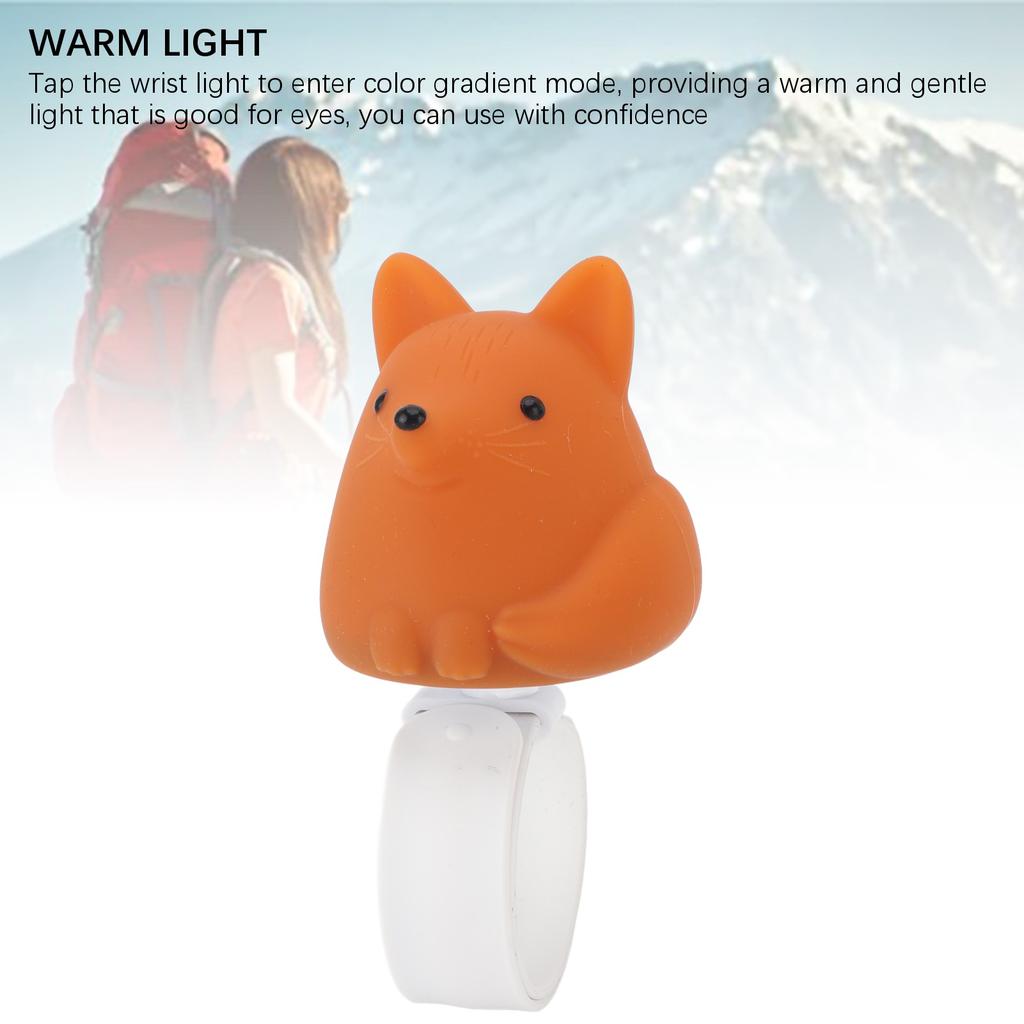 Handgelenk Nachtlicht Mini Silikon Niedlich Neuheit Tier USB Wiederaufladbar Touch Lampe Schlafzimmer Wohnheim Deko