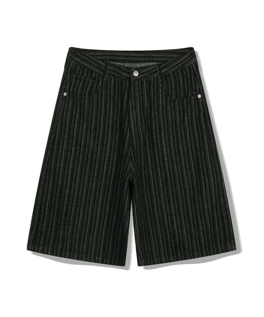 Geulapig Serve Wide Bermuda Stripe Shorts 1 Color [Grsd_6002]