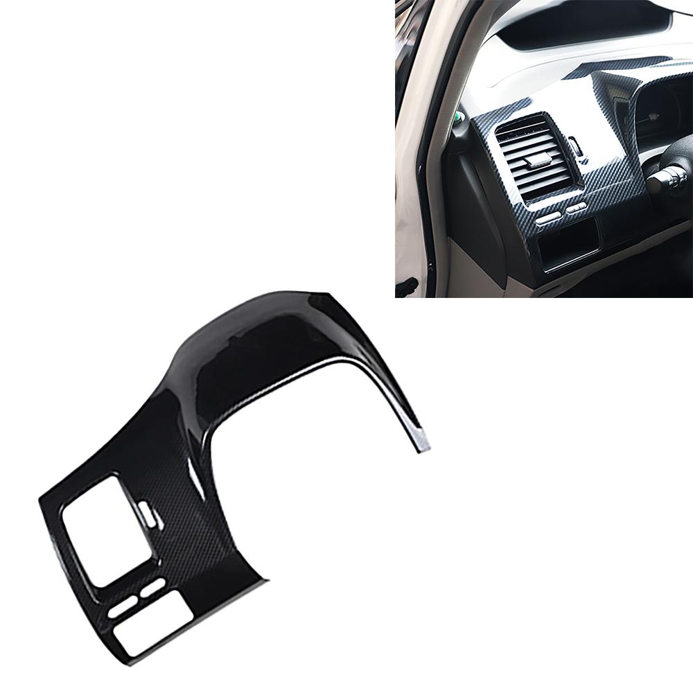 Carbon fiber style Dashboard Decorative Frame cover For Honda Civic 2006-2011