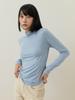 B-Flat Benetton Turtleneck Long Sleeve T-Shirt (Sky Blue)