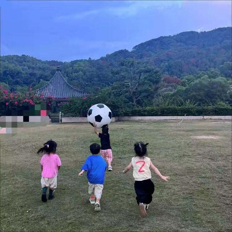 PVC Inflatable Colorful Lawn Football - Interactive Parent-Child Toy for Kindergarten