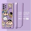 Case for Samsung Galaxy A51 A34 A13 A14 A24 A11 A12 A22 A52 A35 A15 A16 A36 A26 Phone Cover Crayon Cartoon Shin-chan