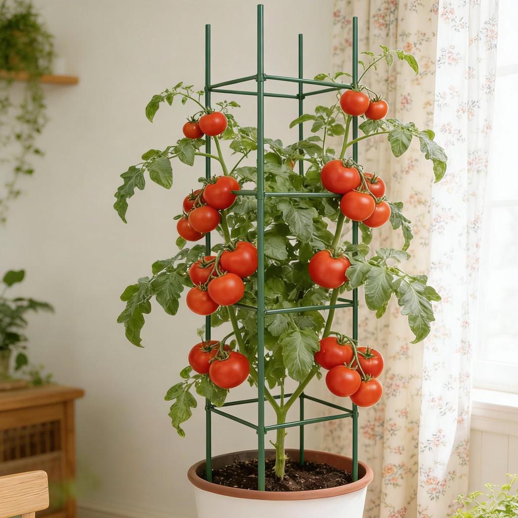 Estacas de Tomate 36 Piezas Conectores Expansibles para Trepar Soportes de Rejilla Postes Soportes para Plantas Para Jardinería Verdura