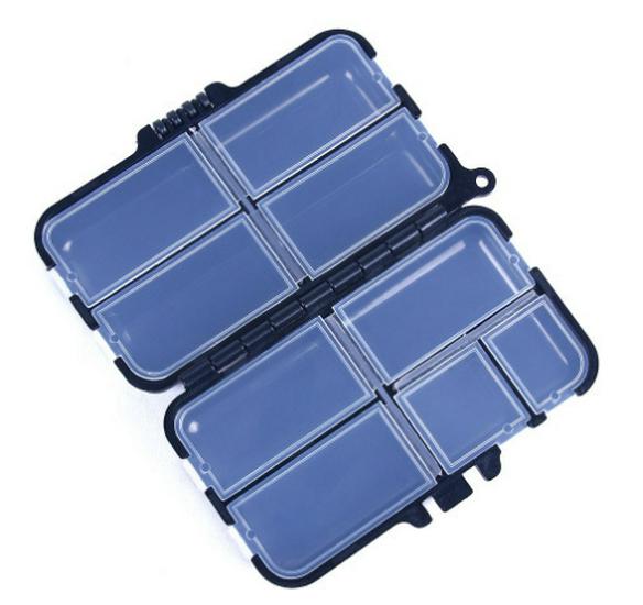 

Portable Multifunctional Double-Layer Fishing Box with Bait, Hook, and Lead Storage