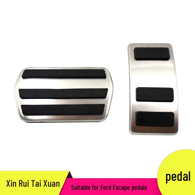 

Нескользящие накладки на педали для Ford Escape: Газ, Тормоз и Зона отдыха Aluminum Alloy + Hard Rubber