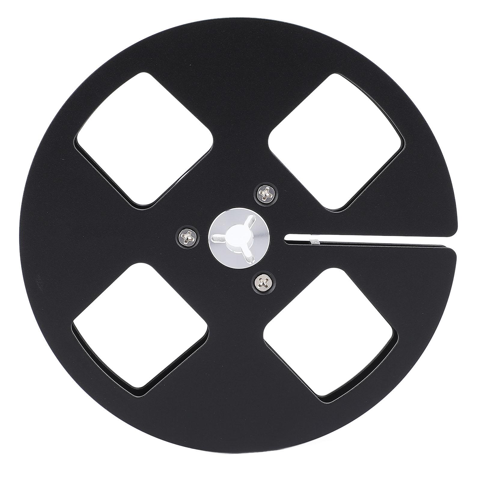 1 4 5 Inch Empty Tape Reel Aluminum Alloy Open Reel Sound Tape Empty Reel with 4 Hole for NAGRA for Studer ReVox Reel nero