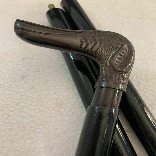 Antique Style Victorian Vintage Designer Brass Handle Cane Wooden Walking Stick