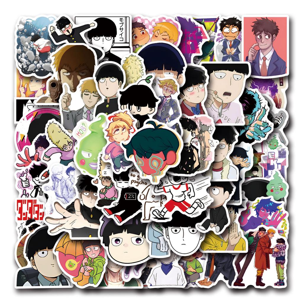 55 Neue Mob Psycho 100 Anime Graffiti Aufkleber Dekorieren Laptop Koffer DIY Aufkleber