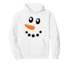 Cute DIY Lazy Halloween Christmas Snowman Face Hoodie Costume,