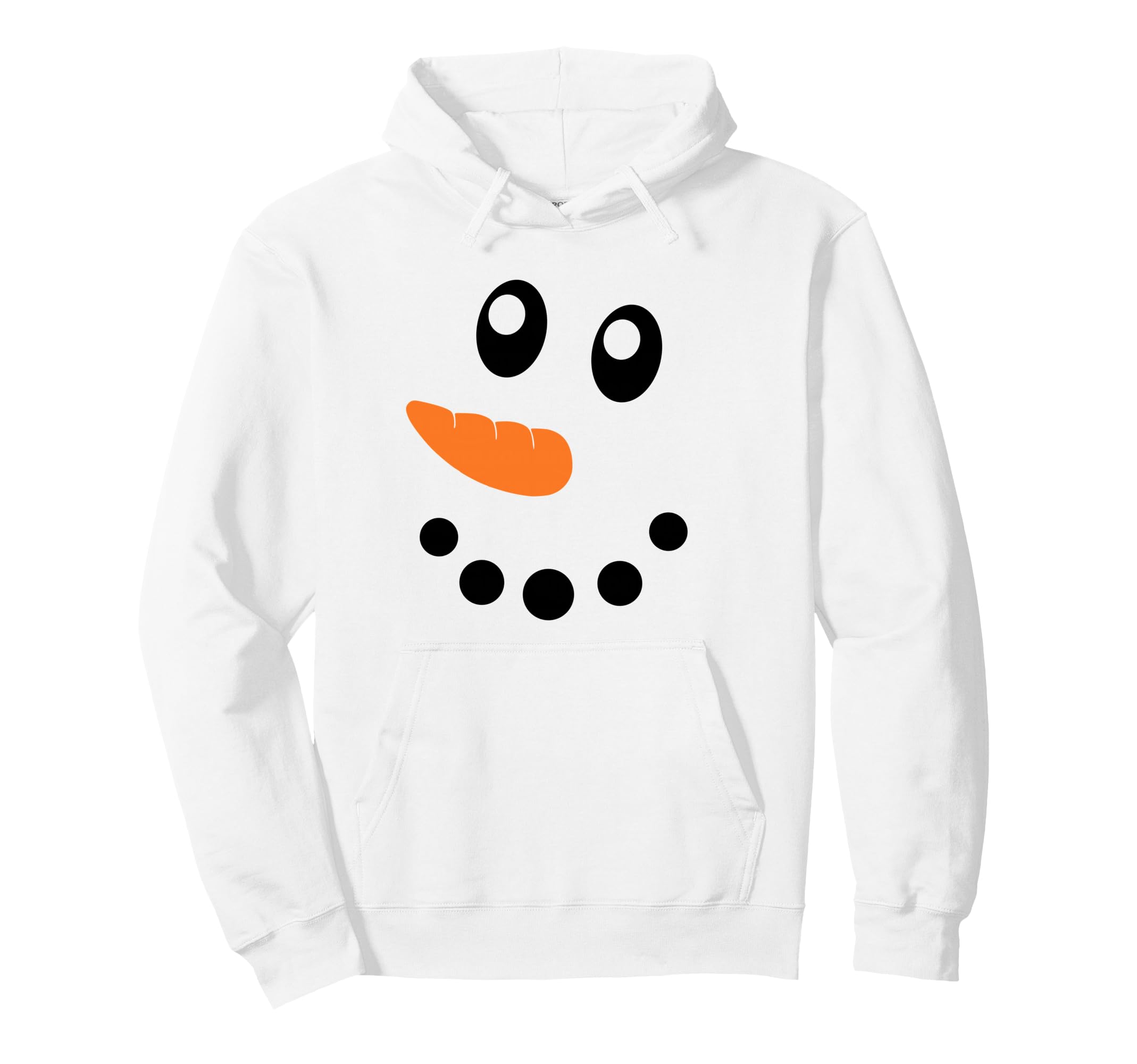 

Cute DIY Lazy Halloween Christmas Snowman Face Hoodie Costume, чёрный