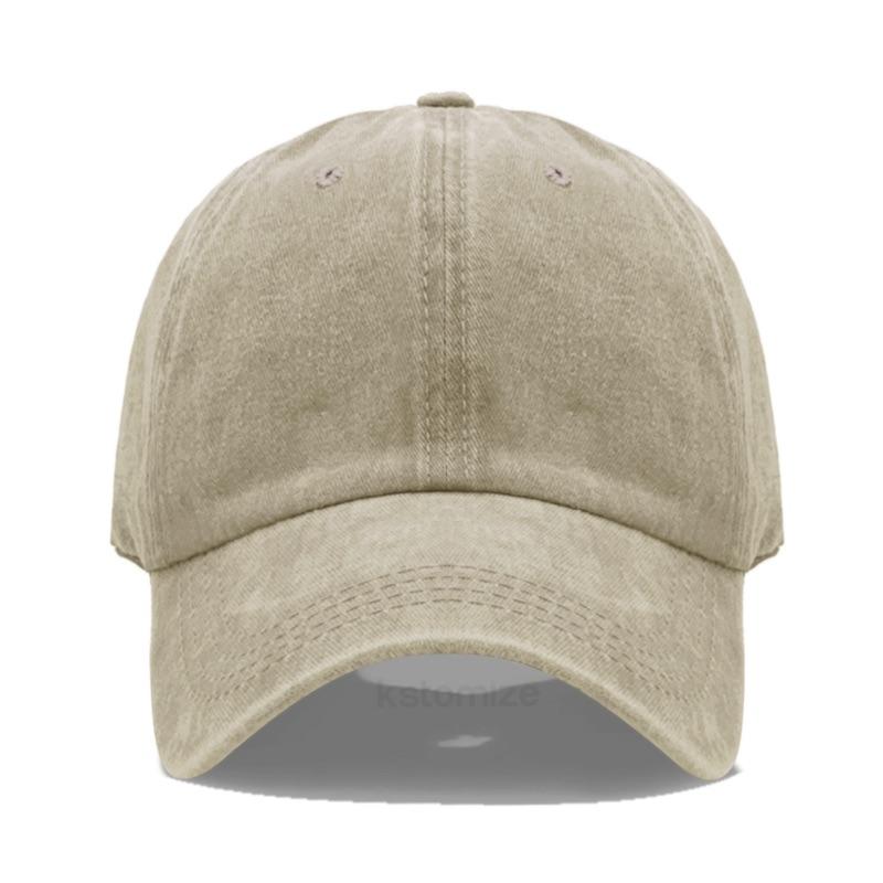 Personalized Vintage Washed Cotton Baseball Cap Custom Embroidered Logo Text Name Dad Hat for Men Women