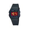 Casio Özelleştirilmiş saat modifiye serisi burç elektronik mekanizma reçine kayış erkek ve kadın için aynı stil kırmızı kadran F-91W-1