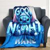 Custom Name Lilo & Stitch Floral Adventure blanket for Couch & Bed, Plush Cozy Fuzzy Blanket Super Soft & Warm Blankets for Fall and Winter. 0908407