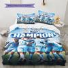The Blues Team  Bedding Quilt Set Quilt Cover Pillowcase Home Decoration Birthday Gift (1 * Duvet Cover + 2 * Pillowcase, Without Core)