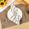 20/18Pcs Bow Napkin Ring Metal Napkin Ring Holder for Dinner Parties Wedding Banquet Table Setting Family Gatherings Table Decor