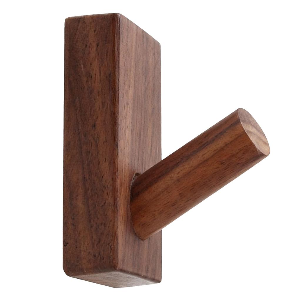 Wood Wall Hook Orderly Storage Smoother Surfaces Beautiful Practical Coat Hooks for Living Room Bedroom Kitchen