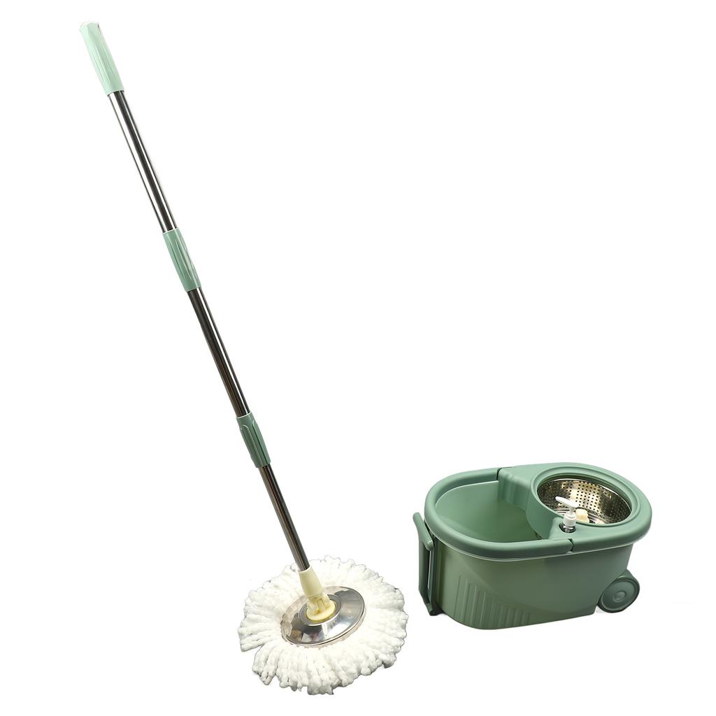 Spin Mop Bucket Floor Cleaning Mop Kit System Double Drive Washable Reusable Labor Saving