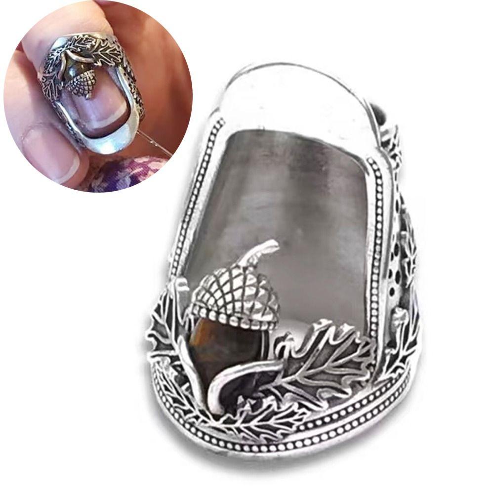 Durable Retro Sewing Thimble DIY Craft Embroidery Finger Protector  Household