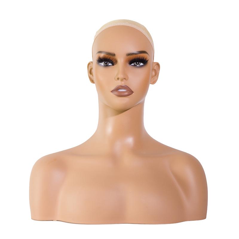 European & American Mannequin Head with Necklace Display – Half Body Model