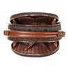 Mini-Umhängetasche im Vintage-Stil, runde Retro-Schultertasche, modische Handtasche und Geldbörse für Damen