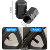 Black 2 Pack License Plate Frame For Car Matte Metal Aluminum Rust-Proof License Plate Holder Cover Gloss Black Front Rear Number Tag Frame For Men