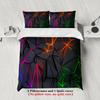 3pcs Geometric Blue Light Bedding Sets 3D Printed Abstract Pattern Duvet Cover Sets With Pillowcases No Filling Cool Style