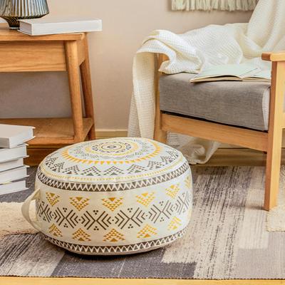 Large Pouf Cover Bedroom Decor Textured Decorative Handmade Woven Foot Rest