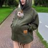 Ladies Autumn Winter Hooded Lamb Velvet Zipper Kangaroo Pocket Cat Dog Mommy Outwear Sweatshirt Comfortable Street Style Hoodie