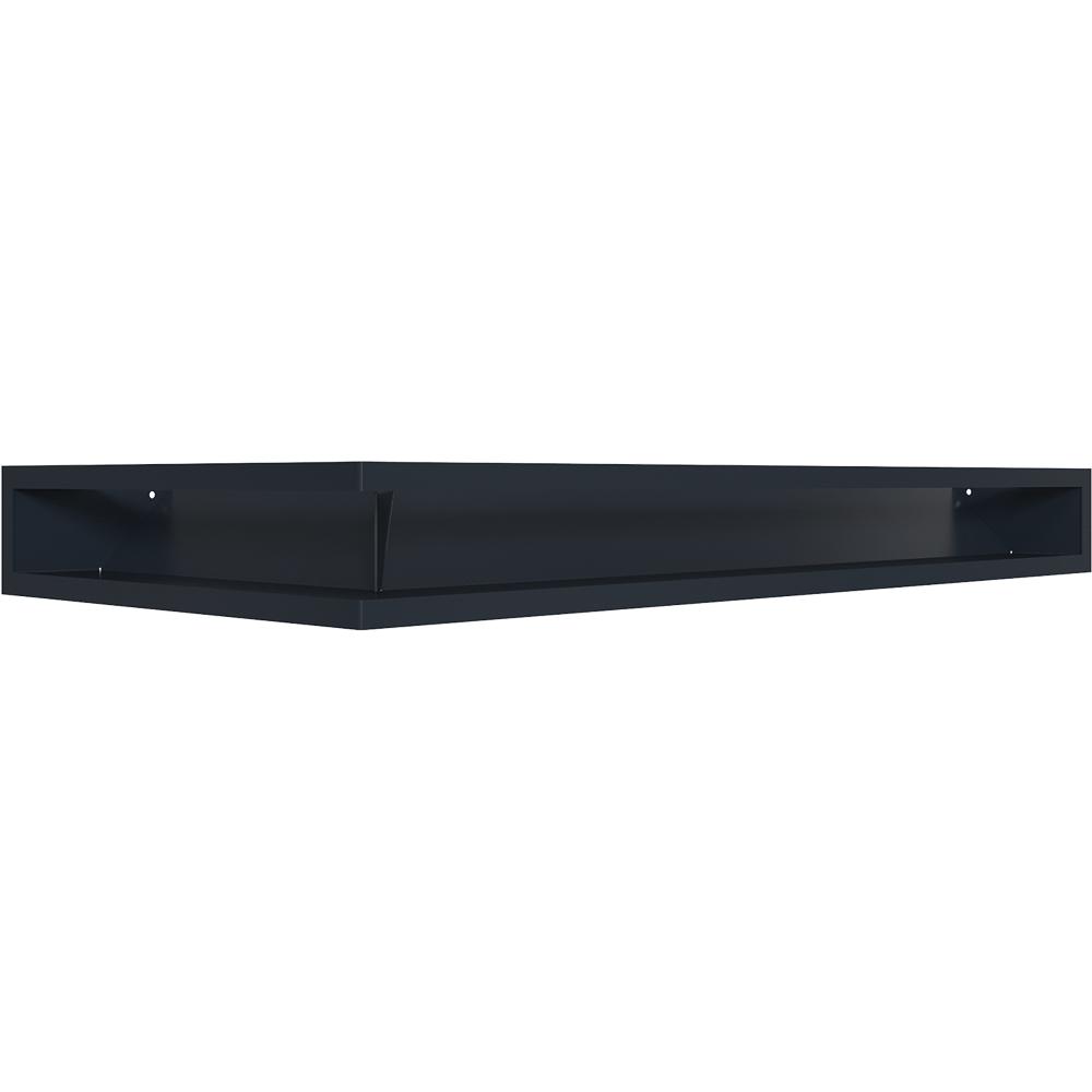 Fireplace Grille KRATKI LUFT Graphite 9x80x40 Left Ventilation Set of 2 Pcs