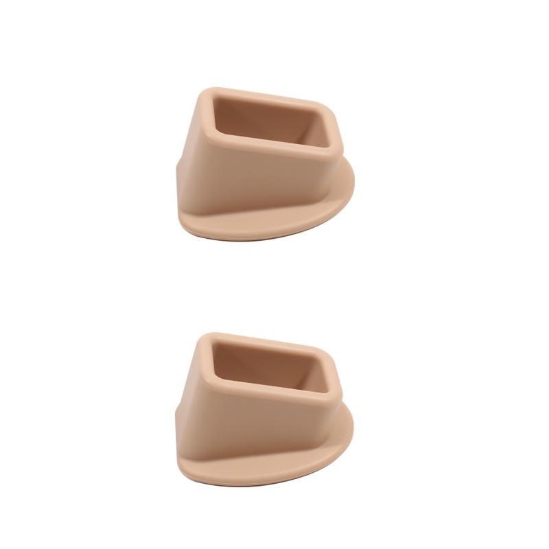 1/2pcs Car Belt Buckle Holder Made Of Eco-Friendly Silicone & Children Can Safe Touch Seat Belt Slot Fastener