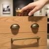 Vintage And Minimalist Antique Nickel Color Copper Brown Furniture Handles Cabinets Drawers Wardrobes Door Handles
