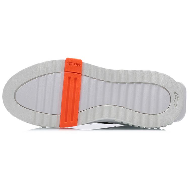 Li Ning 001 Unblock Slip Resistant Abrasion Resistant Low top Skateboard Shoes Women's White AGCQ232-2