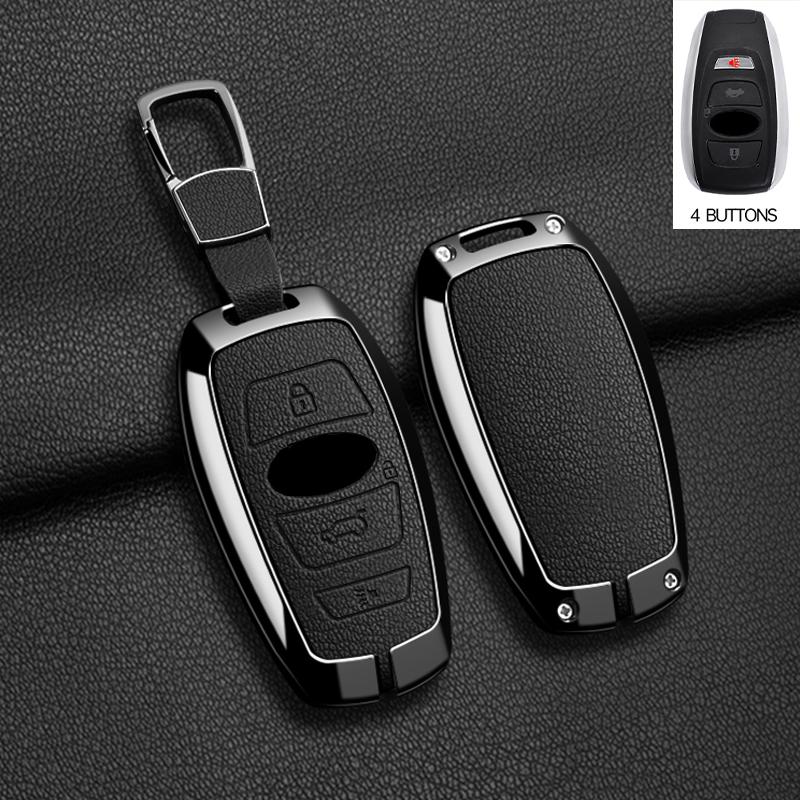 Zinc Alloy Car Key Case Cover Keychain For Subaru BRZ XV SV Forester Legacy Outback Crosstrek Impreza WRX Ascent Key Accessories