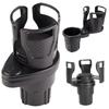 360 Rotating Dual Cup Holder Adjustable Drink Holder Stand Car Cup Holder Expander  Vehicle Use