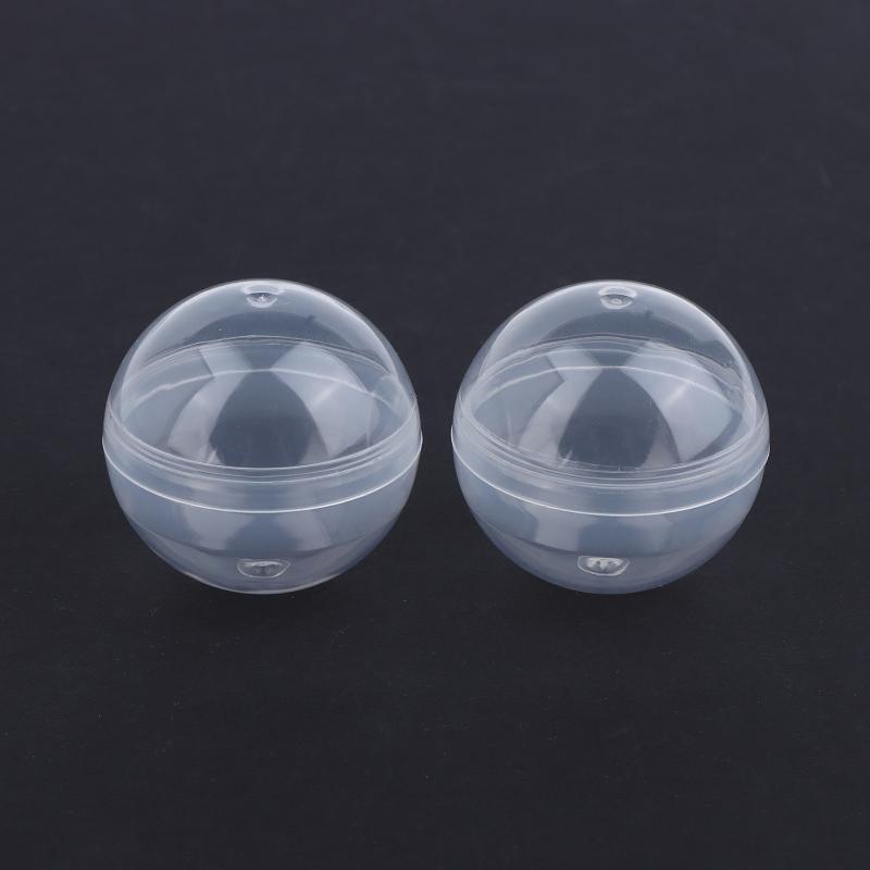 50Pcs 28-55Mm Tiny Empty Plastic Balls Capsule Toys Surprise Ball Container Prop Paintball Diy Making Things Models