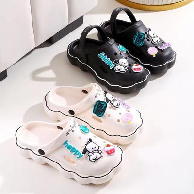 Thick-soled Hole Shoes Women's Casual Bag Head Belt Accessories Cool Slippers Fashion Cloud Slippers Women's Shoes Beach Shoes