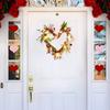 Valentine's Day Heart,Shaped Decorative Wall Hanging Artificial  Heart,Shaped Flower Arrangement Home Floral Wreath Wedding Decorations