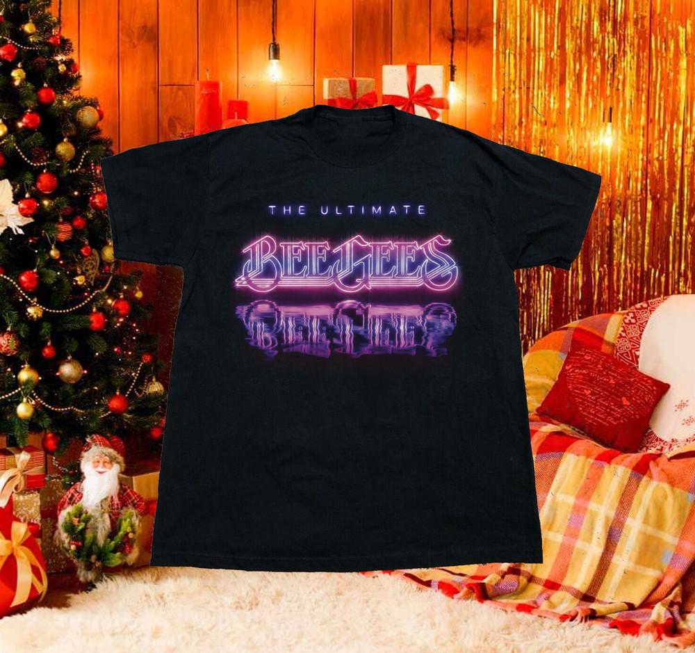 Bee gees Logo Christmas Shirt Black All Size S5XL Xmas Gift MI979 Unisex T-Shirt L