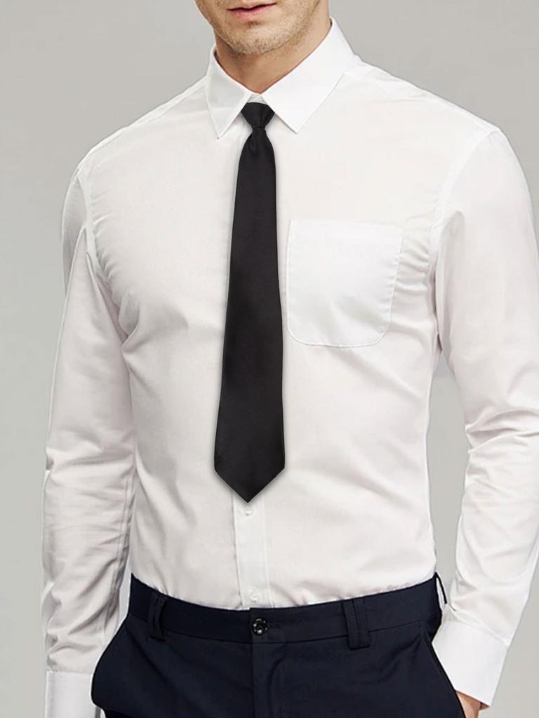 Childrens Polyester Arrow Style Tie With Zipper For Casual School Attire