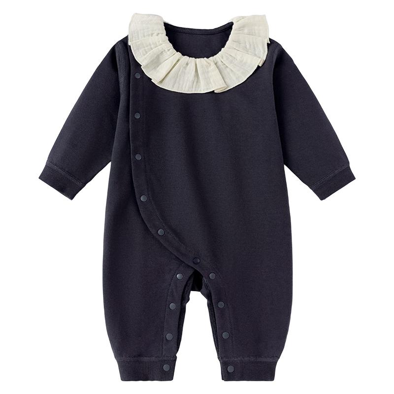 Baby Girls  French Lace Collar Cotton Romper 66