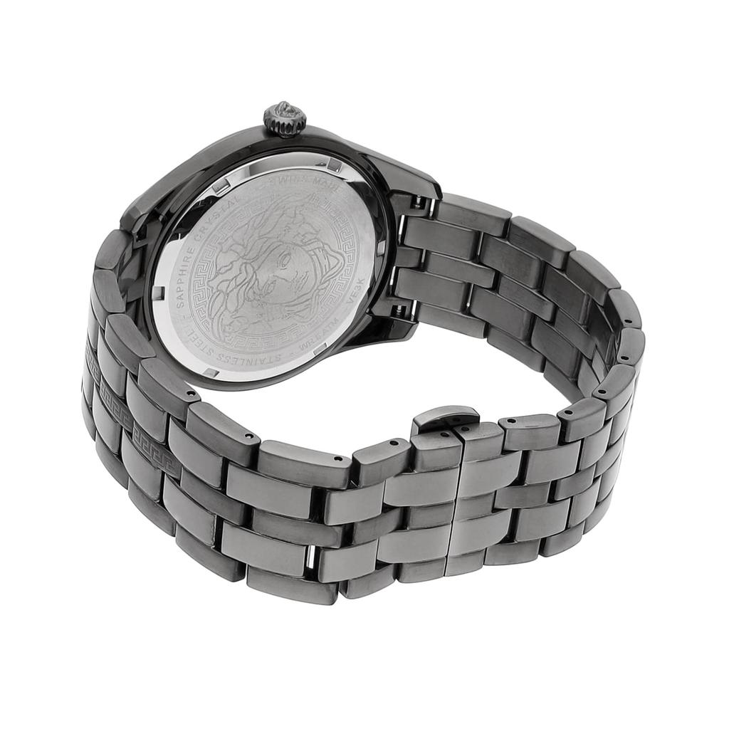 Watch GRECA TIME Gray Dial Stainless Steel Sapphire Glass Quartz 41MM Swiss Watch VE3K00622 [Versace] Men's [Item]