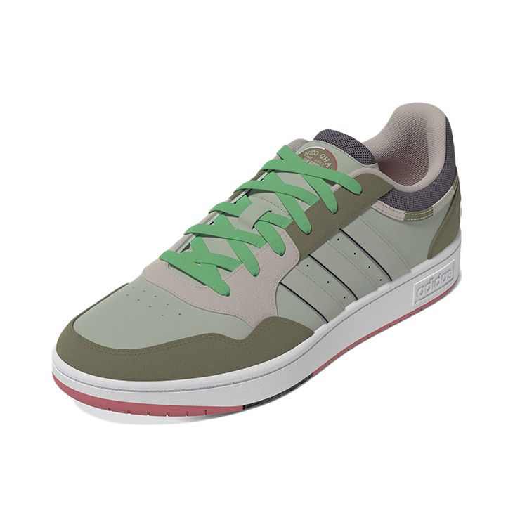 Adidas Neo Hoops 3.0 Durable Low-Top Sneakers Unisex Sneakers Light-Green GZ9476