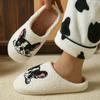 Cartoon Cute and Interesting Dachshund Dog Women Slippers Indoor Warm Comfort Lightweight Bedroom Concise Winter Cotton Shoes