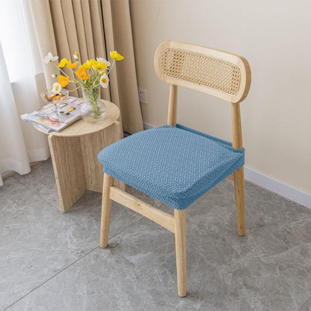 Huse pentru scaune elastice jacquard Huse pentru scaune din spandex solid Protector de fotoliu lavabil pentru nunta, bucatarie, banchet, acasa