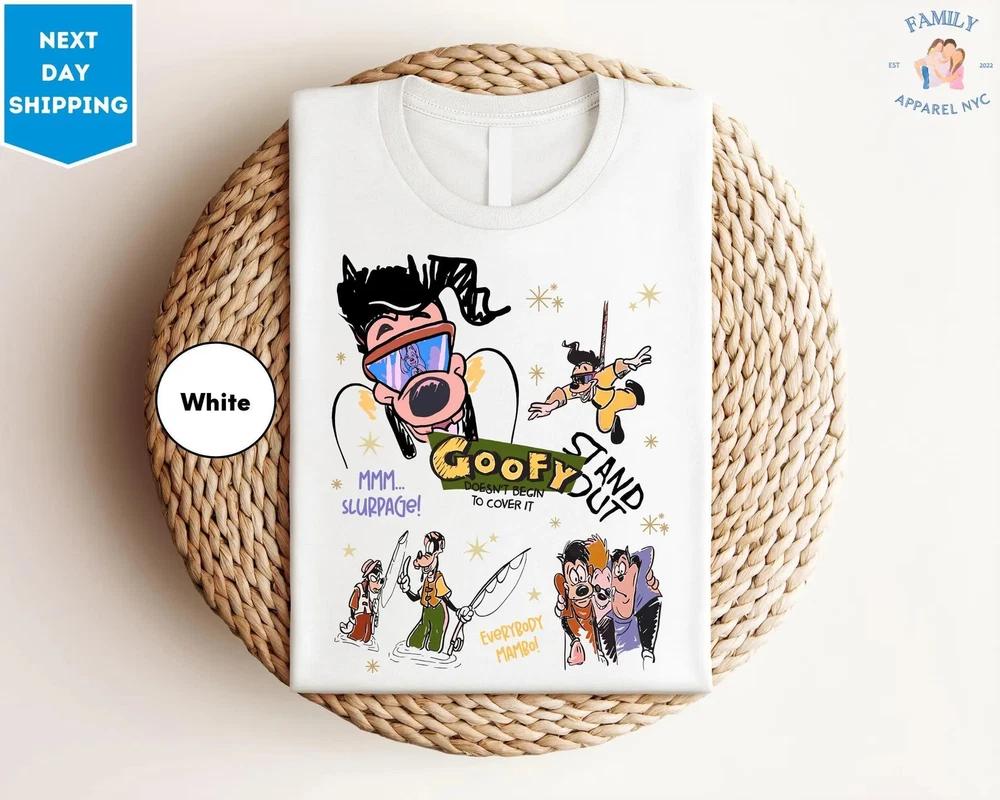 A Goofy Movie Characters Sketch Shirt Max Roxanne Powerline TShirt S