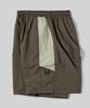Beodeonteu Nylon Split Shorts [Brown]
