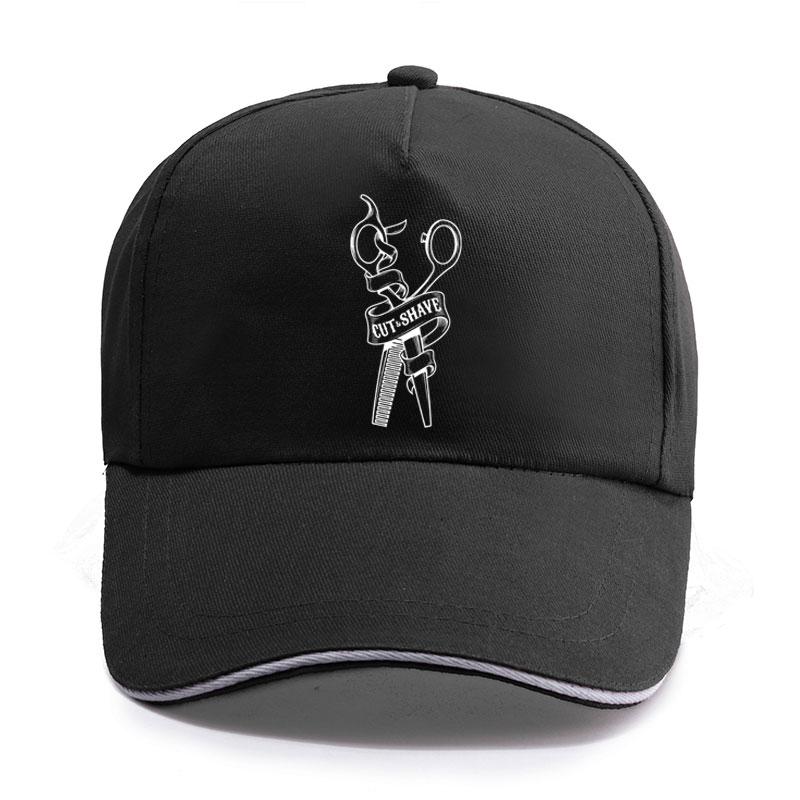 New Summer Cut Shave Sign Haircuts For Unisex BARBERSHOP Baseball Cap Unisex Women Unisex Cotton Hat Snapback Hats Trucker Caps