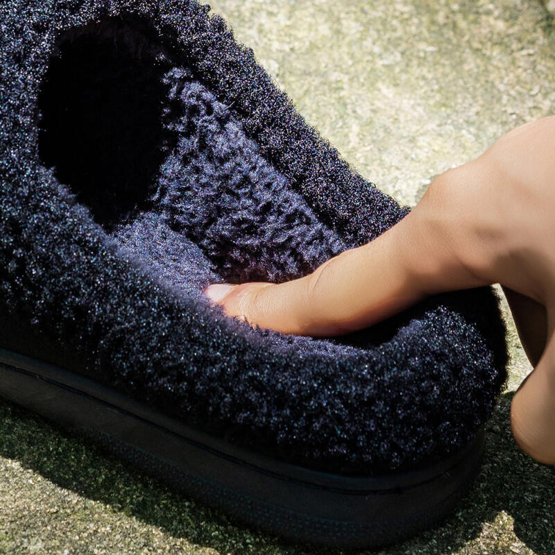 Men's Winter Plush Outdoor House Slippers - Fleece Lining, Memory Foam and Tpr Anti-Slip Sole, Windproof, Warm and Comfortable