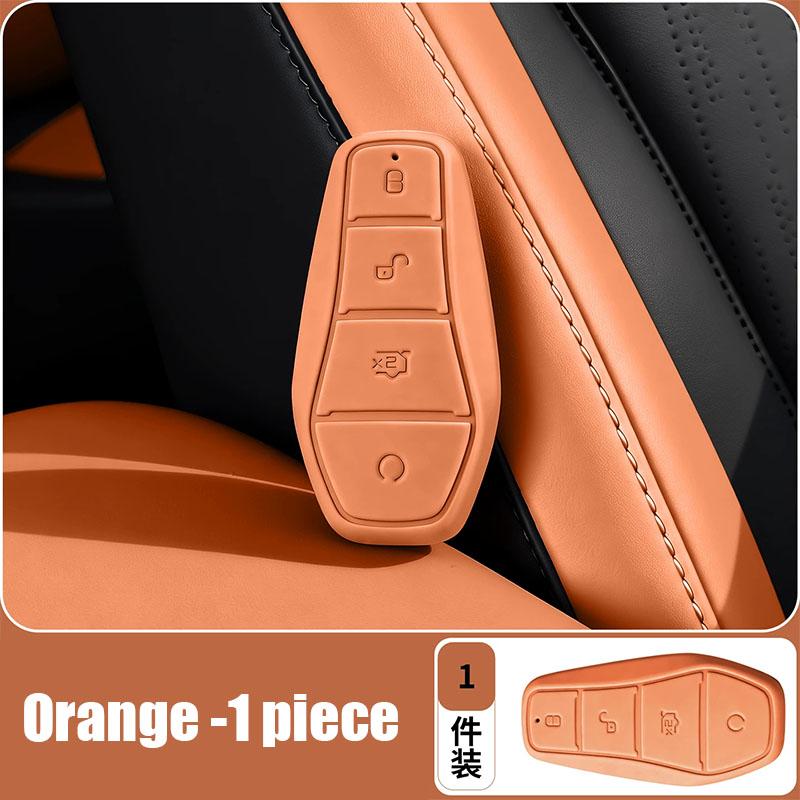 For BYD Sealion 7 Sea Lion 07 EV 2024 2025 2026 All Inclusive Silicone Key Case with Anti Drop and Anti Knock Key Shell
