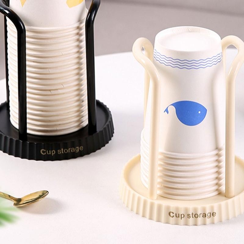 Disposables Paper Cup Holder Countertops Cup Storage Organiser for Home Offices
